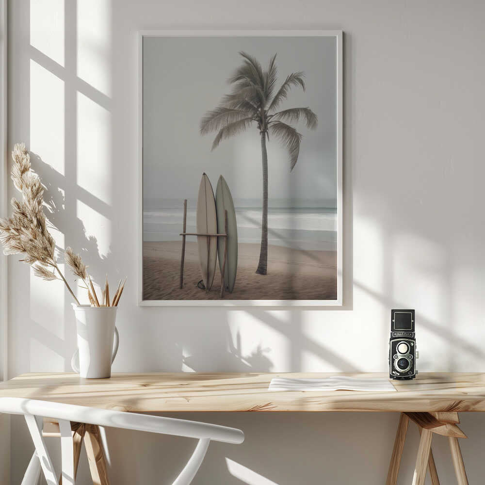 Beach Surfboards Poster