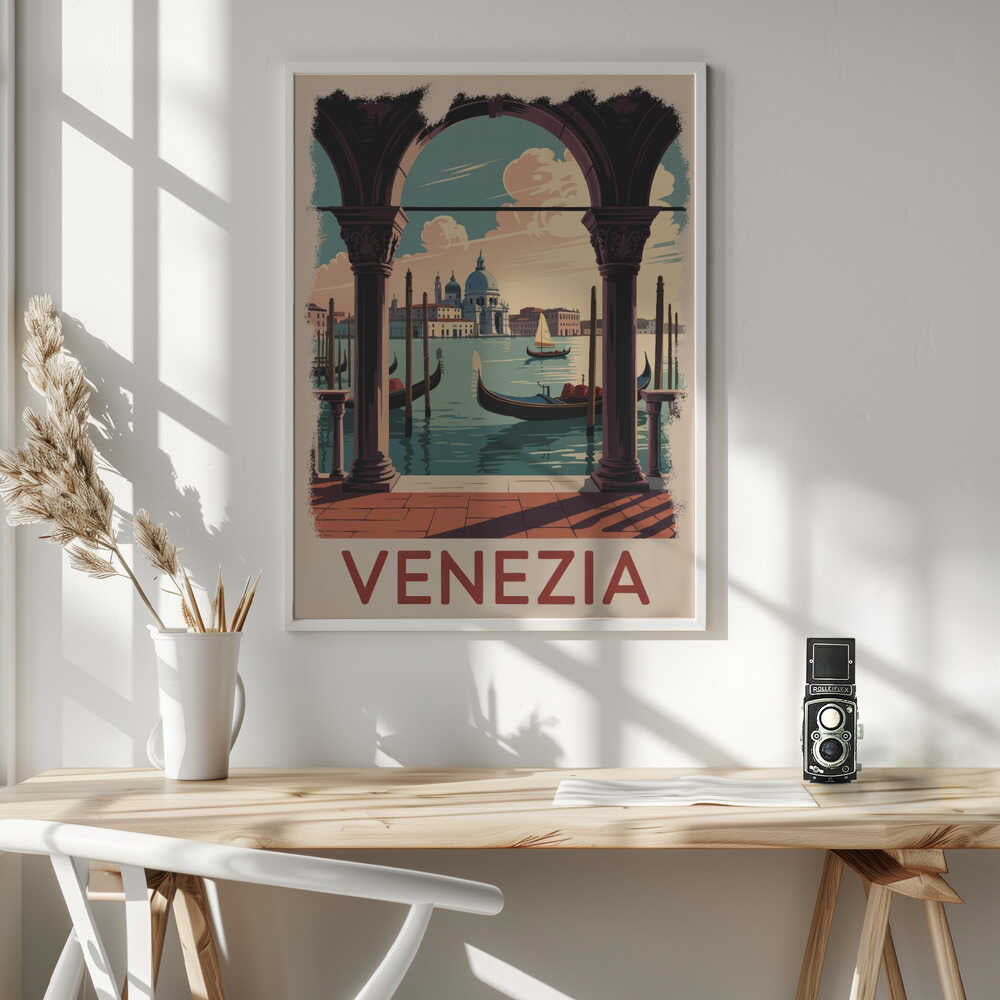 Venezia Vintage Travel Poster Poster