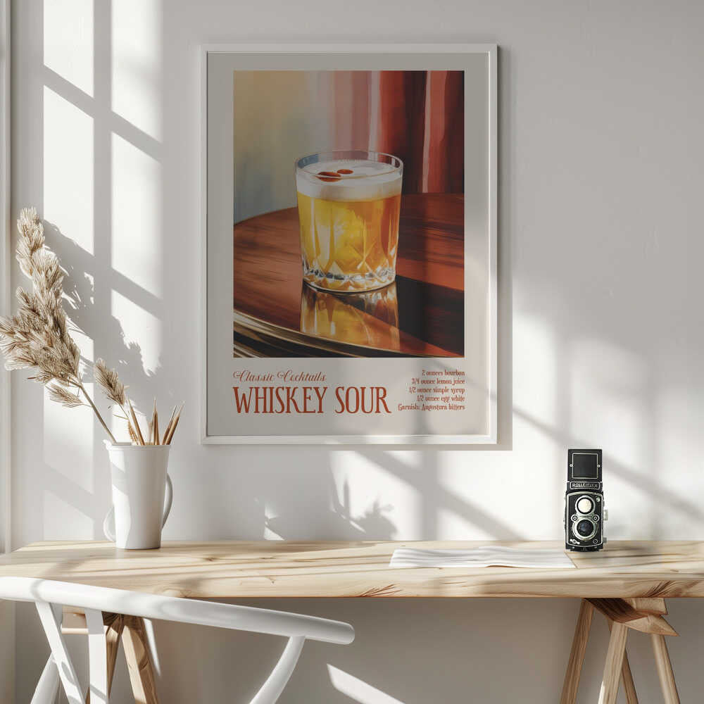 Classic Cocktails - Whiskey Sour Poster