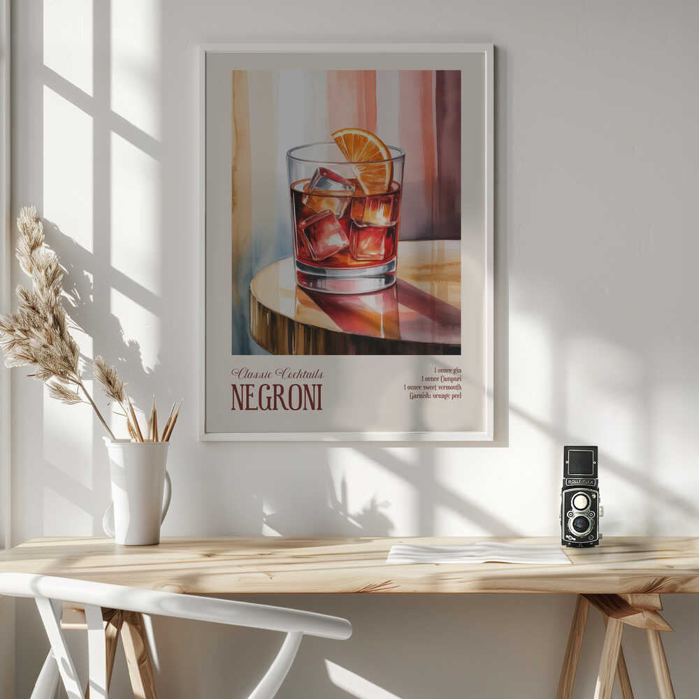 Classic Cocktails - Negroni Poster