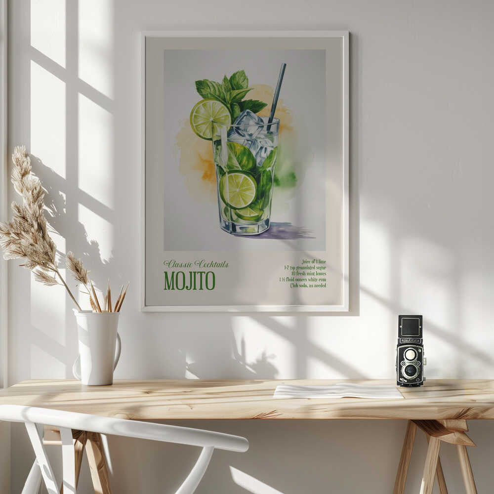 Classic Cocktails - Mojito Poster