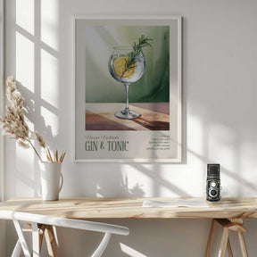 Classic Cocktails - Gin and Tonic Poster