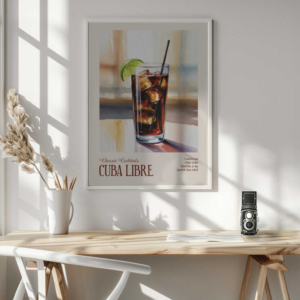 Classic Cocktails - Cuba Libre Poster