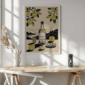 Calvados Bottle Poster