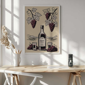 Grappa Bottle Poster
