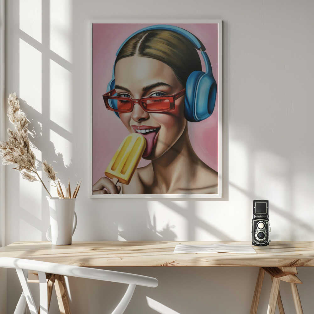 Popsicle and Music Poster