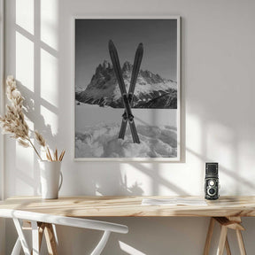 Crossed Skis Poster
