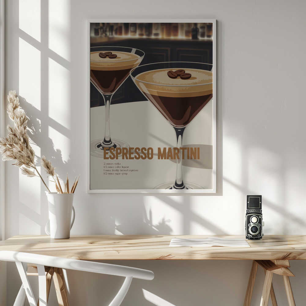 Espresso Martini Recipe Poster