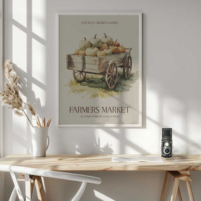 Farmers Market Pumpkin Poster