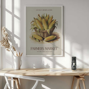 Farmers Market Corn Poster