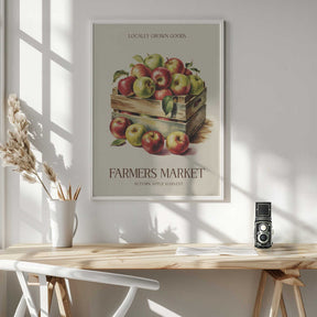 Farmers Market Apple Poster