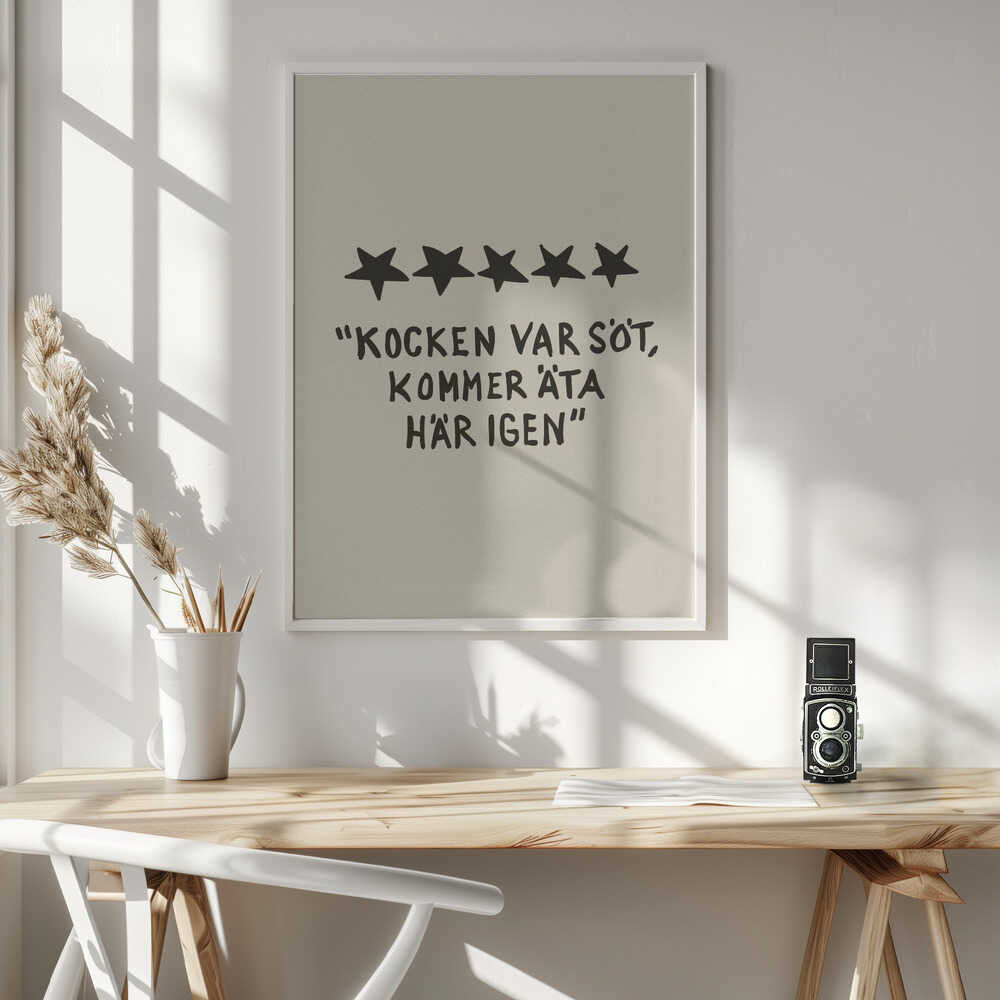 Kocken Var Söt Poster
