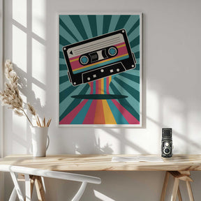 Colorful Cassette Poster