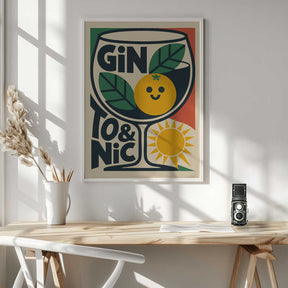 Sunny Gin and Tonic Poster