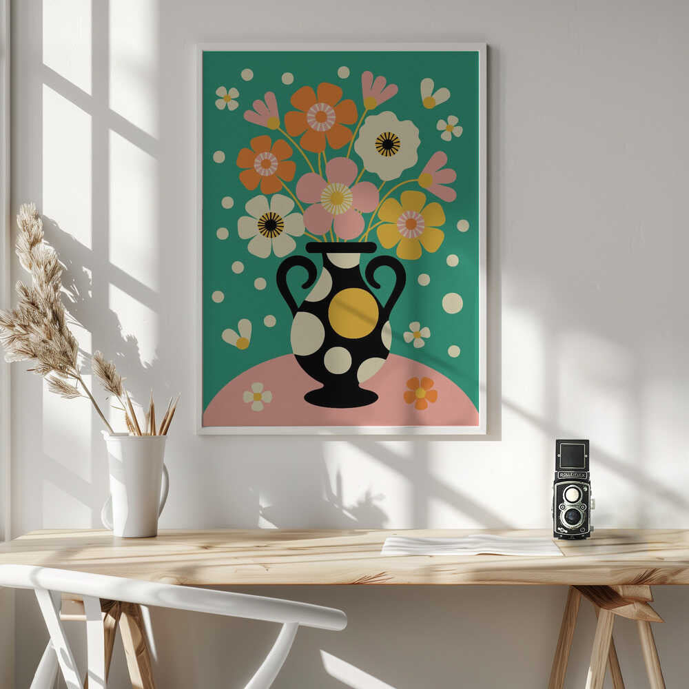 Bouquet of Bold Flowers Poster