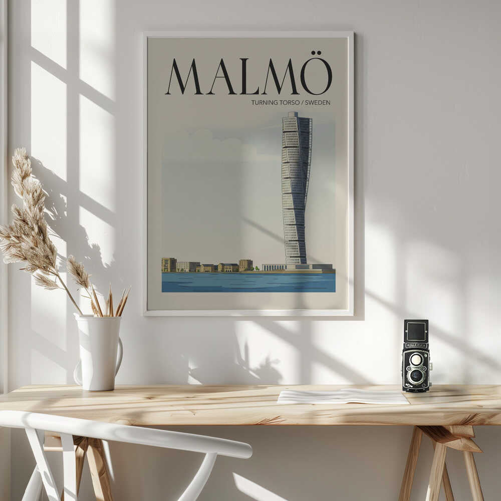 Malmö Travel Poster Poster