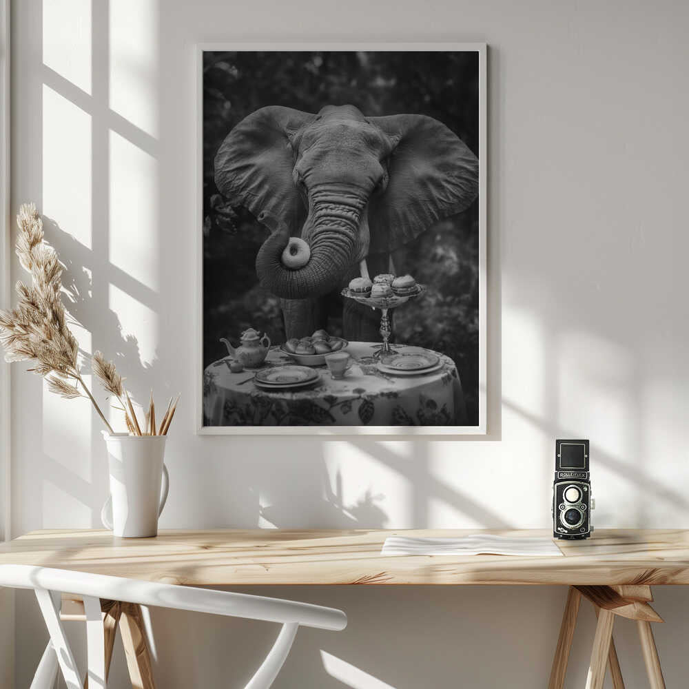 Elephant’s Doughnut Delight Poster