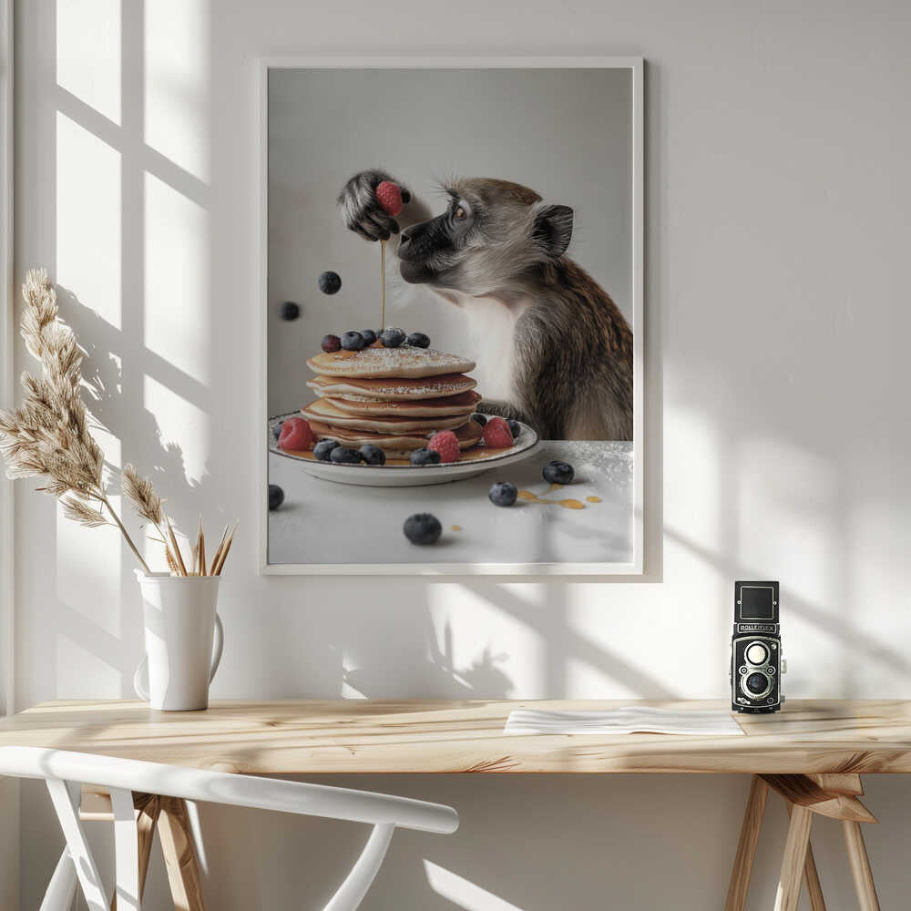 Monkey Brunch Delight Poster