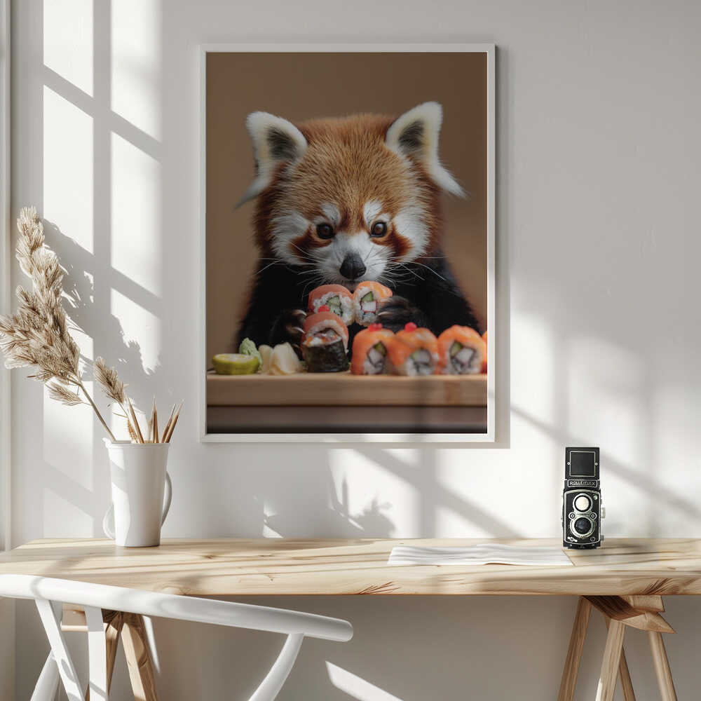 Red Panda Sushi Adventure Poster