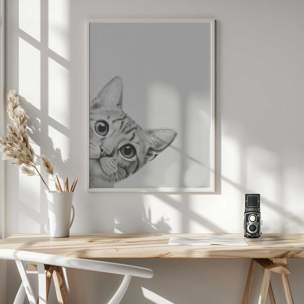 Curious Cat Poster