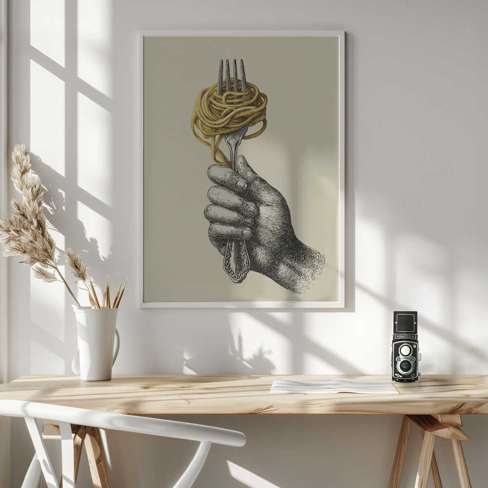 Spaghetti On a Fork Poster
