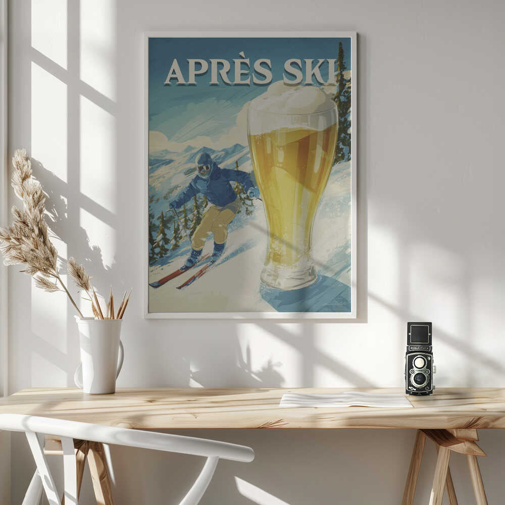 Apres Ski Retro Poster