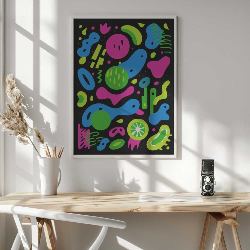 Neon Chaos Poster