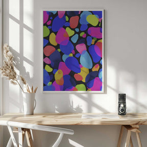 Neon Mosaic Poster