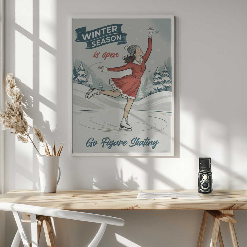 Go Figure Skating Poster