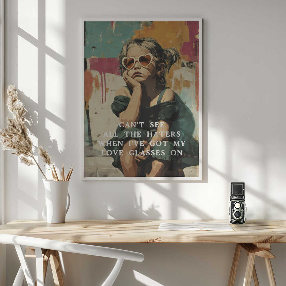 Love Glasses On Poster