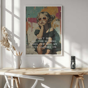 Love Glasses On Poster