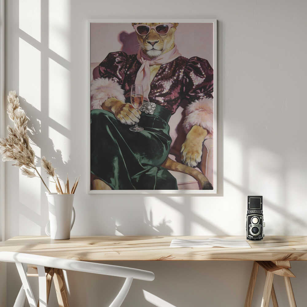 Party Lioness Poster