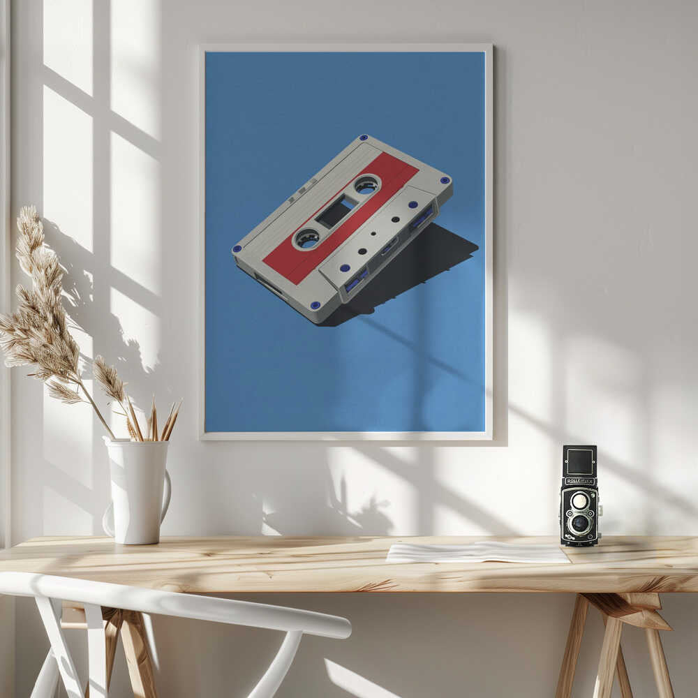 Audio Cassette Tape Poster