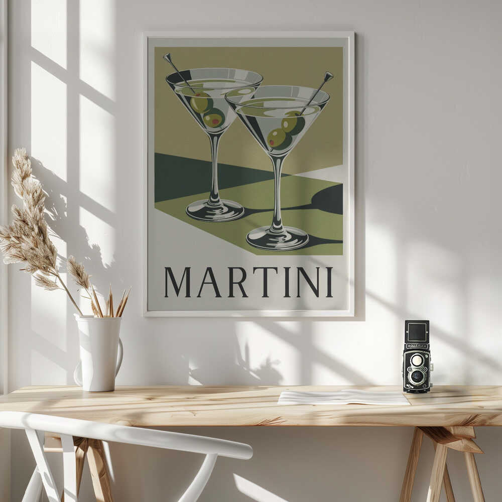 Martini Times Two Poster