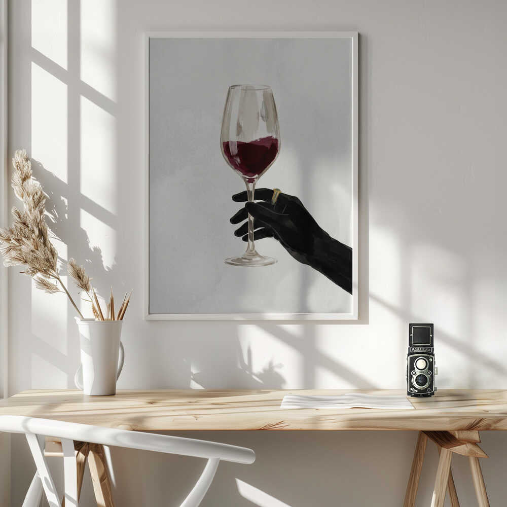 A Glass of Red Wine Poster
