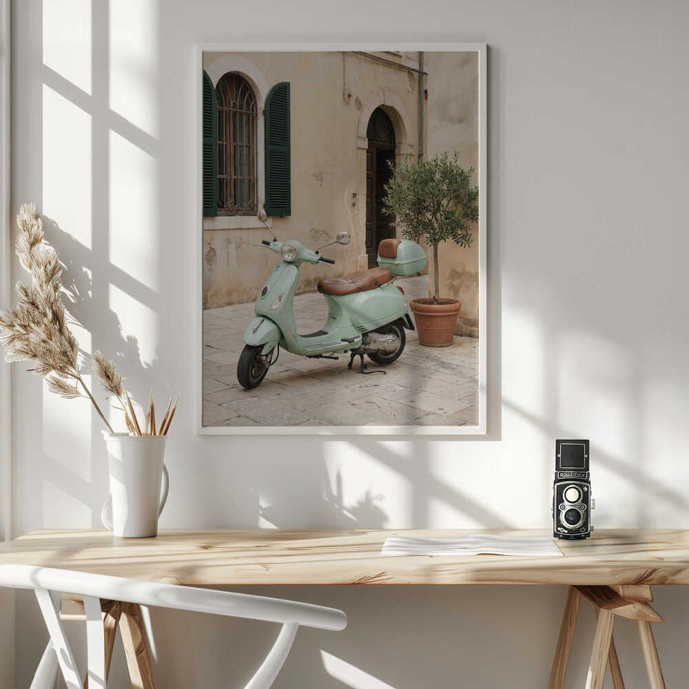 Vespa In Italy Poster