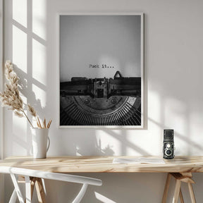 Fuck It Typewriter Poster