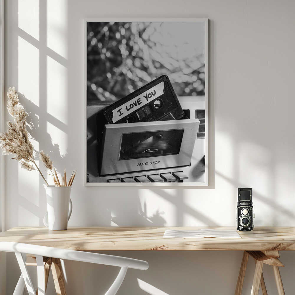 I Love You Cassette Poster