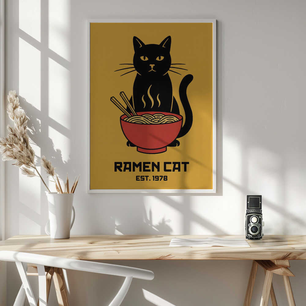 Ramen Cat No 5 Poster
