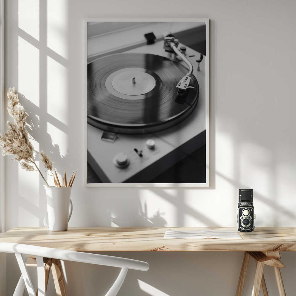 Vinyl Record Player Poster