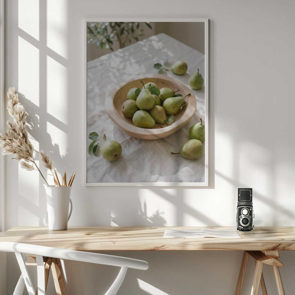 Ripe Green Pears Poster