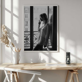 Smoking By the Window Poster