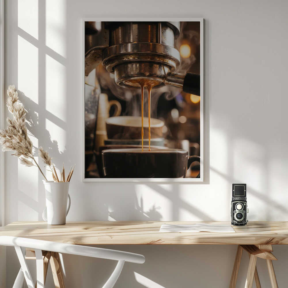 Espresso Brewing Poster
