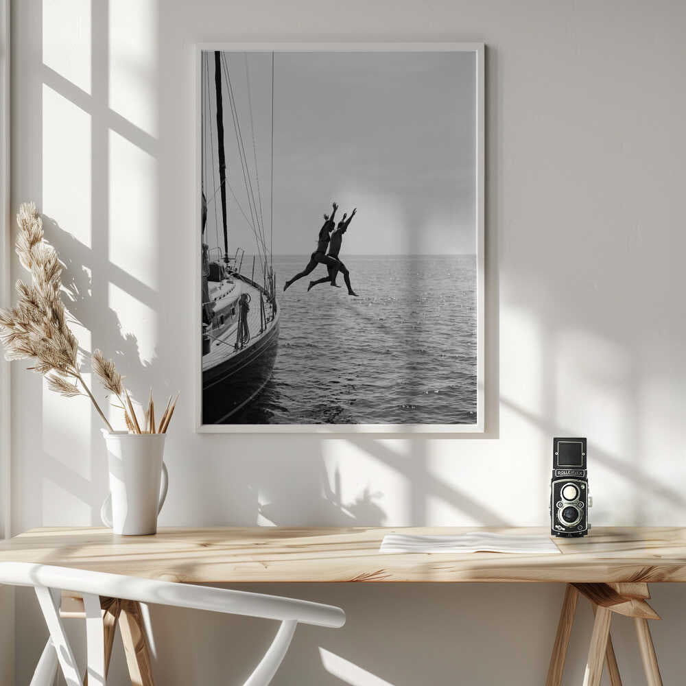 Jumping From a Boat Poster