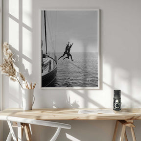 Jumping From a Boat Poster