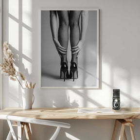 High Heels and Fishnet Stockings Poster