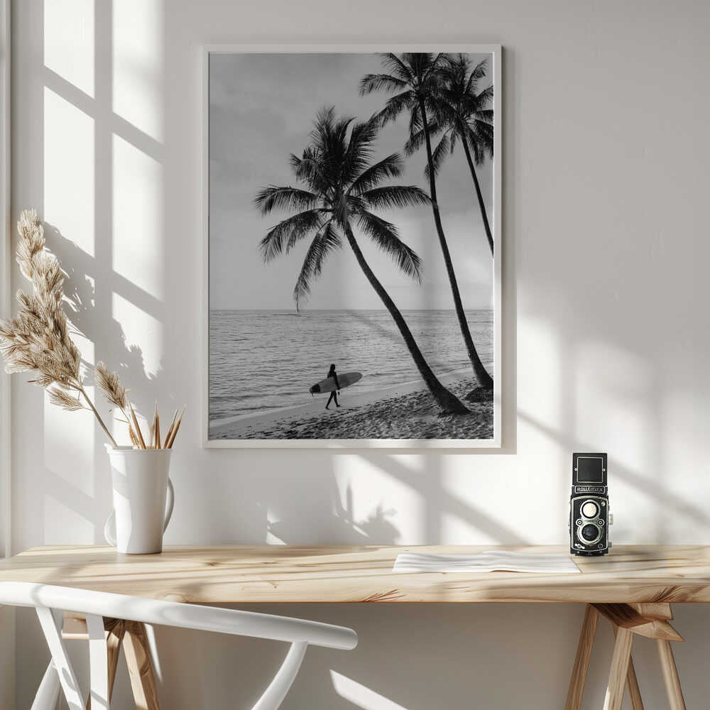 Surfer Walk Poster