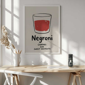 Negroni Sketch Poster