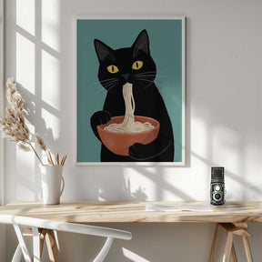 Noodle Cat No 2 Poster