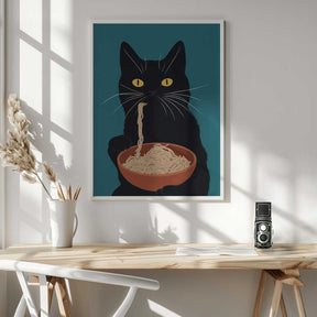 Noodle Cat No 3 Poster